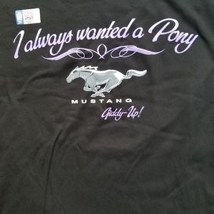 Ford license Mustang t-shirt for women.